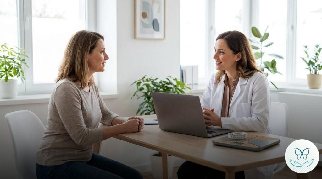Dra. Sabryna Lucena Endocrinologista; endocrinologista em Brasília; Programa Escolha Certa; tratamento para obesidade baseado em evidências; emagrecimento saudável com acompanhamento; tratamento para menopausa e climatério; ajuste hormonal mulheres 40+; endocrinologista para tratamento de tireóide; reversão de gordura no fígado (esteatose); controle de pré-diabetes e colesterol; síndrome dos ovários policísticos - SOP; médica especialista em metabolismo; bioimpedância consulta Brasília; tratamento ético para perda de peso; equipe multidisciplinar para emagrecimento; acompanhamento médico para obesidade crônica;endocrinologista em Brasília