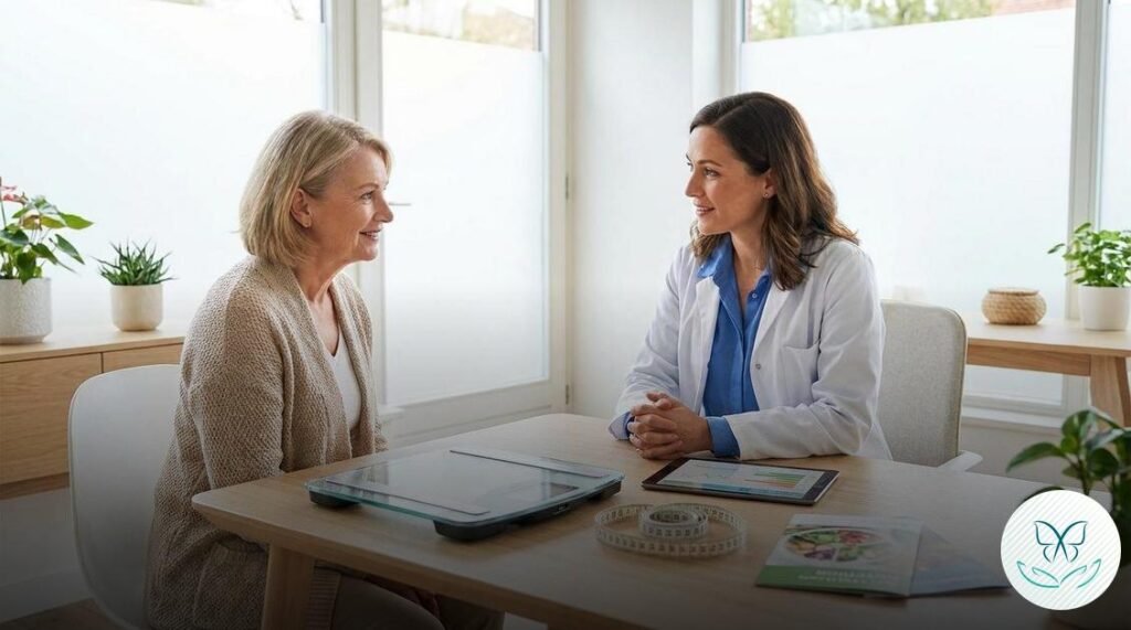 Dra. Sabryna Lucena Endocrinologista; endocrinologista em Brasília; Programa Escolha Certa; tratamento para obesidade baseado em evidências; emagrecimento saudável com acompanhamento; tratamento para menopausa e climatério; ajuste hormonal mulheres 40+; endocrinologista para tratamento de tireóide; reversão de gordura no fígado (esteatose); controle de pré-diabetes e colesterol; síndrome dos ovários policísticos - SOP; médica especialista em metabolismo; bioimpedância consulta Brasília; tratamento ético para perda de peso; equipe multidisciplinar para emagrecimento; acompanhamento médico para obesidade crônica;endocrinologista em Brasília