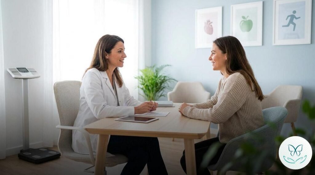 Dra. Sabryna Lucena Endocrinologista; endocrinologista em Brasília; Programa Escolha Certa; tratamento para obesidade baseado em evidências; emagrecimento saudável com acompanhamento; tratamento para menopausa e climatério; ajuste hormonal mulheres 40+; endocrinologista para tratamento de tireóide; reversão de gordura no fígado (esteatose); controle de pré-diabetes e colesterol; síndrome dos ovários policísticos - SOP; médica especialista em metabolismo; bioimpedância consulta Brasília; tratamento ético para perda de peso; equipe multidisciplinar para emagrecimento; acompanhamento médico para obesidade crônica;Dra. Sabryna Lucena Endocrinologista